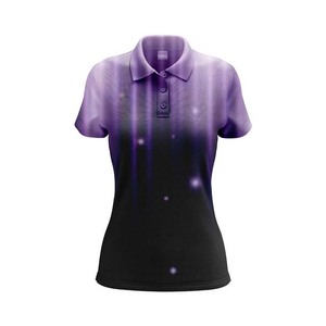 Camisetas Polo de estilo callejero de alta calidad con impresión por sublimación de diseño de logotipo personalizado OEM de talla grande de algodón para mujer 2025 - Product Image 5
