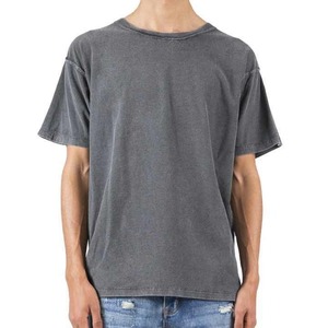 T-shirt surdimensionné vintage à épaules tombantes 100% coton pour hommes T-shirt surdimensionné vintage à lavage à l'acide avec logo personnalisé pour hommes - Product Image 1