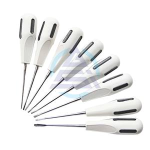 Instrument dentaire, élévateur luxateur, chirurgie buccale, extraction, élévateur de racine apicale, acier inoxydable avec poignée en plastique - Product Image 1