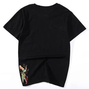 Camiseta bordada para adultos, ropa para exteriores, camiseta bordada personalizada, Camiseta de algodón 100% con cuello redondo para hombres - Product Image 2