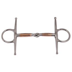 Mejilla completa con doble articulación, Productos Ecuestres de plata alemana, con boca de plata alemana y mangos de acero inoxidable - Product Image 6