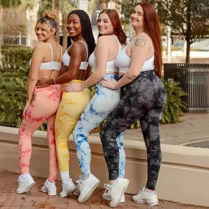 Tendance Top vente sur mesure croisé taille femmes Fitness sans couture Yoga Leggings impression personnalisée vêtements de Fitness pour les femmes - Product Image 5