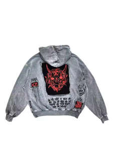 Sweat à capuche ample personnalisé pour homme, en molleton uni, surdimensionné, lourd, 450 g/m², streetwear, écologique, hiver, personnalisé - Product Image 4