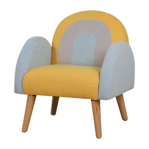 Chaise rembourrée pour tout-petit, fauteuil pour tout-petit avec bois massif, canapé pour enfant en tissu Teddy, chaise pour enfant pour la salle à manger et l'école - Product Image 1