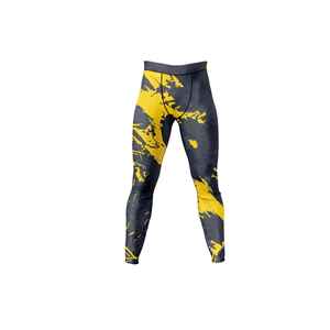 High demanding Quick dry <b>Men</b> Sublimation Legging Custom Soft Arrival Sublimation Excellence Quality Elastic Waist <b>Yoga</b> Leggings - Product Image 3