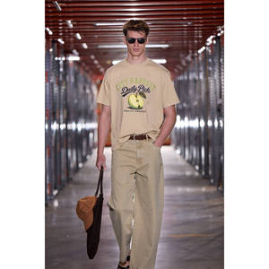 GRIMELANGE MEDITIN เสื้อยืดคอกลมพิมพ์ลายผ้าฝ้ายออร์แกนิก 100% สำหรับผู้ชาย - Product Image 2