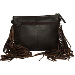 Ensemble de sacs à bandoulière en cuir et fourrure pour femmes multi-usages Venturi marron et blanc à sangle unique personnalisé - Product Image 2