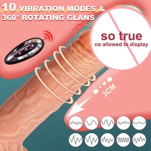 Sıvı silikon gerçekçi yapay penis vibratör kadın seks oyuncakları uzaktan kumanda ile titreşimli yapay penis stimülatörü seks oyuncak tedarikçisi - Product Image 2