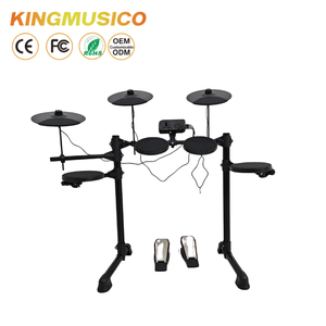 Batterie électronique numérique Kingmusico PDM-10E en gros, 15 kits, 10 chansons, écran LED, USB MIDI, peaux de batterie en gel de silicone - Product Image 1