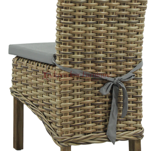 Silla de comedor al aire libre, nuevo artículo al por mayor, marco de madera de teca con ratán sintético, muebles para el hogar, jardín, Patio, Hotel, restaurante, Bar - Product Image 2