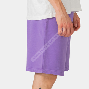 Short de survêtement décontracté lavande personnalisé tissu respirant avec motif solide pour les journées chaudes pour votre ligne de mode - Product Image 5