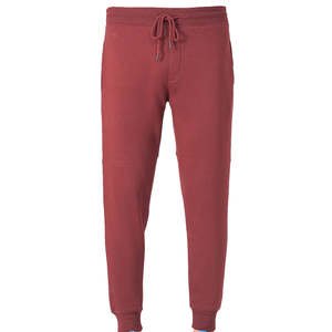 Pantalon de survêtement lourd pour homme, jogging style urbain brodé en stock, taille moyenne, pantalon de survêtement uni en coton épais et cousu - Product Image 4