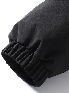 Chaqueta bomber de cuero personalizada directa de fábrica para hombre, transpirable e impermeable, estilo Hip Hop para invierno, precio al por mayor - Product Image 3