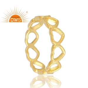 Anillo de Plata de Ley 925 chapado en oro de 18 quilates, joyería fina Demi para mujer, regalo para ella - Product Image 4