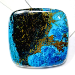 Shattuckite pierre précieuse en vrac lisse polie à la main dos plat matériau opale naturelle pour accessoires de bijoux vente en gros - Product Image 1