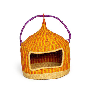 Cat supplies seagrass kitten house lowest price sea grass cats houses bed straw <b>tent</b>-shaped cave - Product Image 3