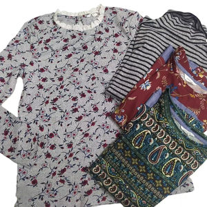 Blusa Elegante de Moda para Mujer, Manga Larga, Corte Regular, Nuevo Diseño, Cuello Redondo, Camisa Informal de Otoño con Estampado Floral, Venta Directa - Product Image 1