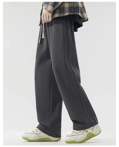 High-End Fashion Customized Logo Jogging <b>Sweat</b> <b>Pants</b> for Men and <b>Women</b> Stylish Solid Graphic Design Plain Dyed Trousers - Product Image 1