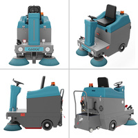 Gaoge S1 Batterie à double brosse Prix de l'usine industrielle Machine de nettoyage de routes Équipement de nettoyage de rues Balayeuse à pédales
