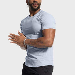 Wholesale Printed <b>Mens</b> Slim Fit Training <b>T</b>-<b>Shirt</b> Eco-Friendly Quick Dry Breathable Lightweight Gym Fitness Activewear Short - Product Image 2