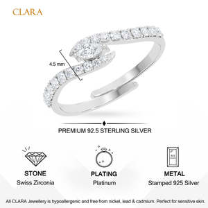 Anillos de Plata de Ley 925 de Primera Calidad para Mujer, Corte Marquesa, con Diamantes y Baño de Rodio, Joyería Masculina para Regalo - Product Image 5