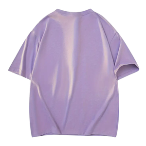 T-shirt graphique élégant et décontracté pour hommes T-shirt à manches courtes en coton doux et à col rond Chemise tricotée formelle respirante avec logo personnalisé - Product Image 1