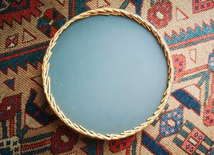 ถาดรองเสิร์ฟอาหารสำหรับงานแต่งงานและงานอีเวนต์ถาดหวายทรงกลมสำหรับอาหารเย็นถาดเสิร์ฟอาหาร - Product Image 2