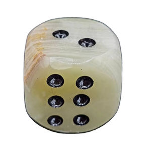 Pisapapeles de dados de ónix, pisapapeles de ónix vintage, pisapapeles de piedra de ónix - Product Image 3