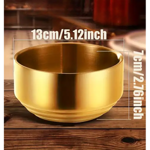 Elegantes Tazones de Doble Pared con Aislamiento Térmico para Servir Comidas de Forma Segura en Cocinas Profesionales de Restaurantes y Catering - Product Image 5