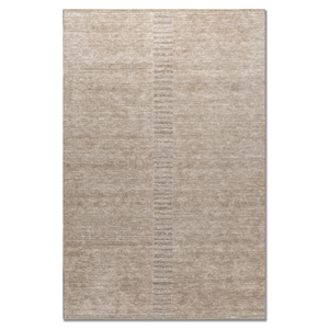 พรมทอมือลายเส้นสีเบจและสีน้ำตาลทรงสี่เหลี่ยมผืนผ้า วัสดุวิสโคส สำหรับห้องนั่งเล่น ใช้ในบ้าน-Hwt-82 - Product Image 1