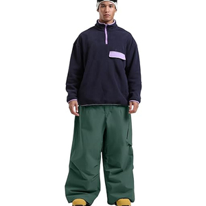 Pantalon de ski large imperméable personnalisé, pantalon cargo tactique coupe ample coupe-vent pour homme, personnalisable - Product Image 2