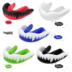 Protector bucal de algodón ajustado para adultos Juniors para boxeo baloncesto fútbol MMA artes marciales Hockey todos los deportes de contacto - Product Image 5