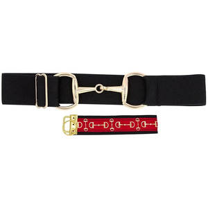 Ceinture équestre élastique de qualité supérieure avec boucle d'embout en cuir sangle de clé équitation ceinture de taille cavaliers formateurs équestre - Product Image 6
