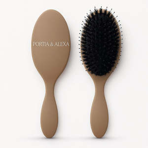 Hair Extension Boar Bristle <b>Brush</b>-Gentle <b>Detangling</b> Styling Tool - Product Image 5