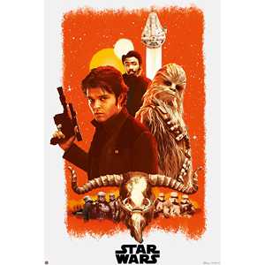 Póster de Anime Enmarcado con Estilo Art Deco Moderno, Solo una Historia de Star Wars, Marco Negro para Decoración de Pared de Cumpleaños - Product Image 2