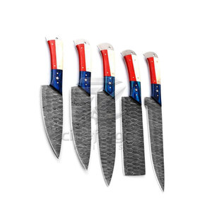 Nuevo Juego de Cuchillos de Chef de Damasco, Material Duradero, Juego de Cuchillos de Chef de Acero de Damasco, Más Vendido - Product Image 2