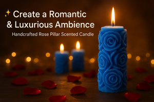 Néctar |   Vela Aromática de Lujo con Aroma a Rosa |   Ideal para San Valentín, Aniversario, Decoración Romántica y Regalos |   Juego de 14 - Product Image 3