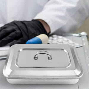Bandejas de instrumentos quirúrgicos de acero inoxidable, tamaño personalizado, bandeja quirúrgica médica, plato Dental de acero metálico, instrumento de laboratorio, venta al por mayor - Product Image 2