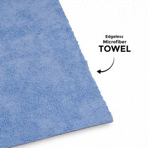 ผ้าไมโครไฟเบอร์ไร้ขอบ Clayton Car Care ขนาด 40x40 ซม. 350GSM สีฟ้า เนื้อนุ่มพิเศษ ซึมซับน้ำได้ดีเยี่ยม ให้ผลลัพธ์ไร้รอยเปื้อน - Product Image 3