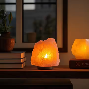 อะไหล่สายไฟคริสตัล1-2กก. พร้อมสวิตช์หรี่ไฟสำหรับตกแต่งบ้านโคมไฟเกลือหิมาลัยสีชมพู - Product Image 1