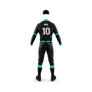 Traje de Club de sublimación Uniforme de béisbol de manga larga de alta calidad para hombres Conjuntos de uniformes de béisbol transpirables - Product Image 2