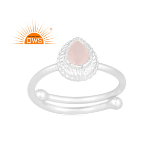 New Fashionable Fine Sterling Silver Natural <b>Rose</b> <b>Quartz</b> Gemstone Stackable <b>Ring</b> Custom Jewelry For Women Gift For Her - Product Image 1