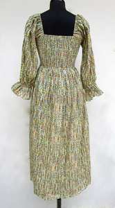 2025 dernière conception d'impression florale indien Boho nouveau saree en soie tissu femmes en gros robe courte bouton de taille naturel - Product Image 3