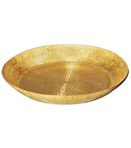 Plateau en laiton fait main de qualité exportée avec construction solide et forme ronde classique pour les hôtels et la maison au meilleur prix - Product Image 3