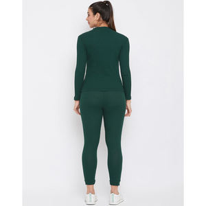 ชุดวอร์มผู้หญิงไซส์ใหญ่ พิมพ์ลาย ระบายอากาศได้ดี ซิปครึ่งตัว ผ้าฟลีซ สำหรับฤดูหนาว ชุด 2 ชิ้น เสื้อฮู้ดดี้และกางเกงจ็อกเกอร์ - Product Image 5