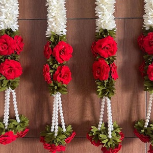 Guirlande décorative écologique en forme de rose de jasmin pour décoration de mariage indien décors de scène de fête décorations Diwali Onam - Product Image 3