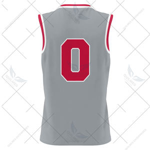 Ohio State Buckeyes unisexe léger sur mesure hommes basket-ball mode maillot été gris respirant imprimé Techniques - Product Image 6