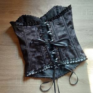 100% Corset de brocart noir de qualité supérieure pour les femmes avec Corset de forme réglable Service de vente en gros - Product Image 4