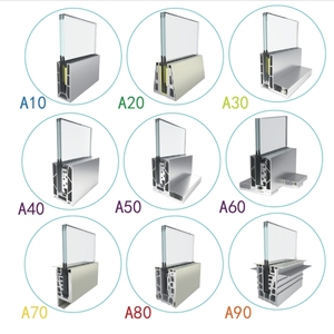 Système de balustrade en verre trempé avec profilé en U en aluminium, balustrade sans cadre, pour villa, balcon, <span class=keywords><strong>escalier</strong></span>, usage commercial extérieur - Product Image 1