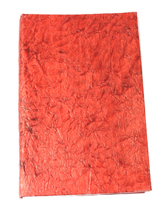 Cuaderno Ecológico Hecho a Mano con Papel Reciclado, Madera y Libre de Ácidos, Tapa Dura, Color Rojo, para Uso en Oficina y Promociones - Product Image 1